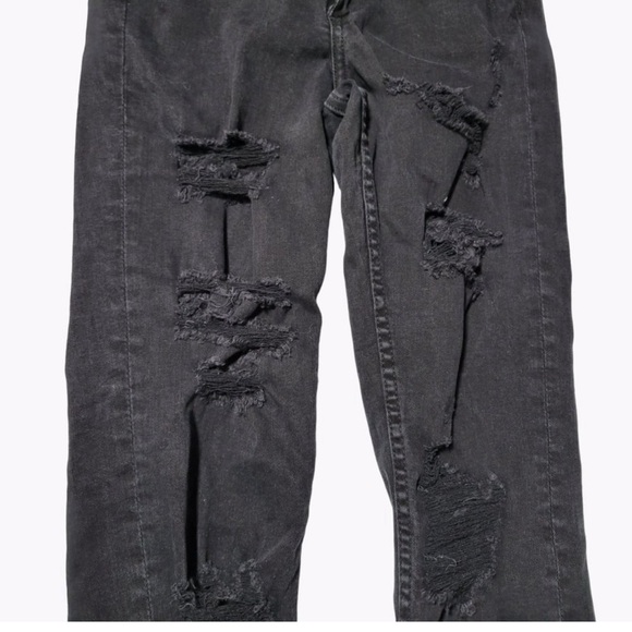 H&M Skinny High Waisted Ankle Jean - Size 32 - 10 / 12 Black - Picture 7 of 12